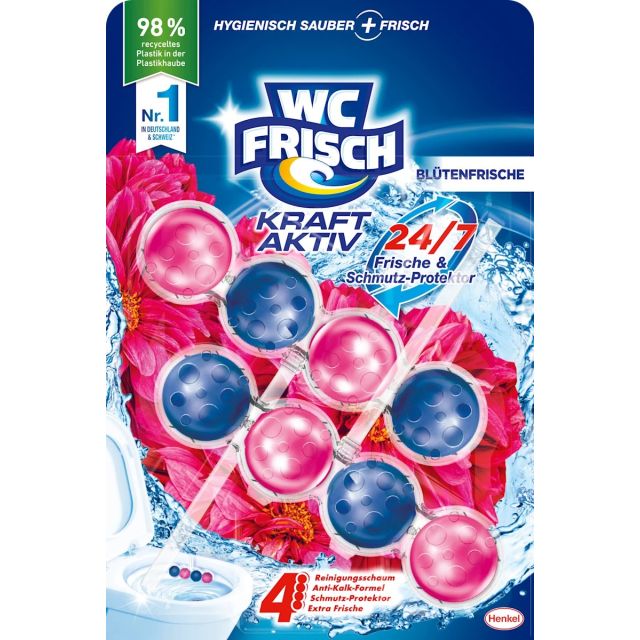 WC Frisch Kraft Aktiv Duftspüler Blüten-Frische 100g